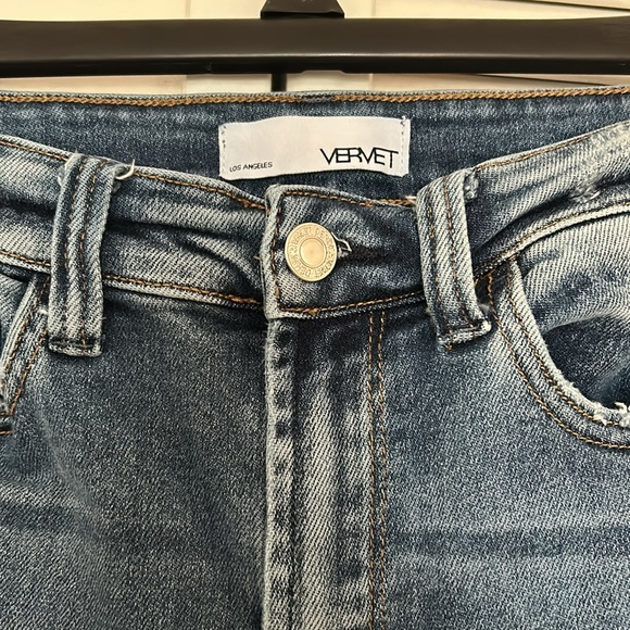 Vervet Los Angeles by Flying Monkey Distressed High Rise Skinny Jeans - Picture 4 of 5